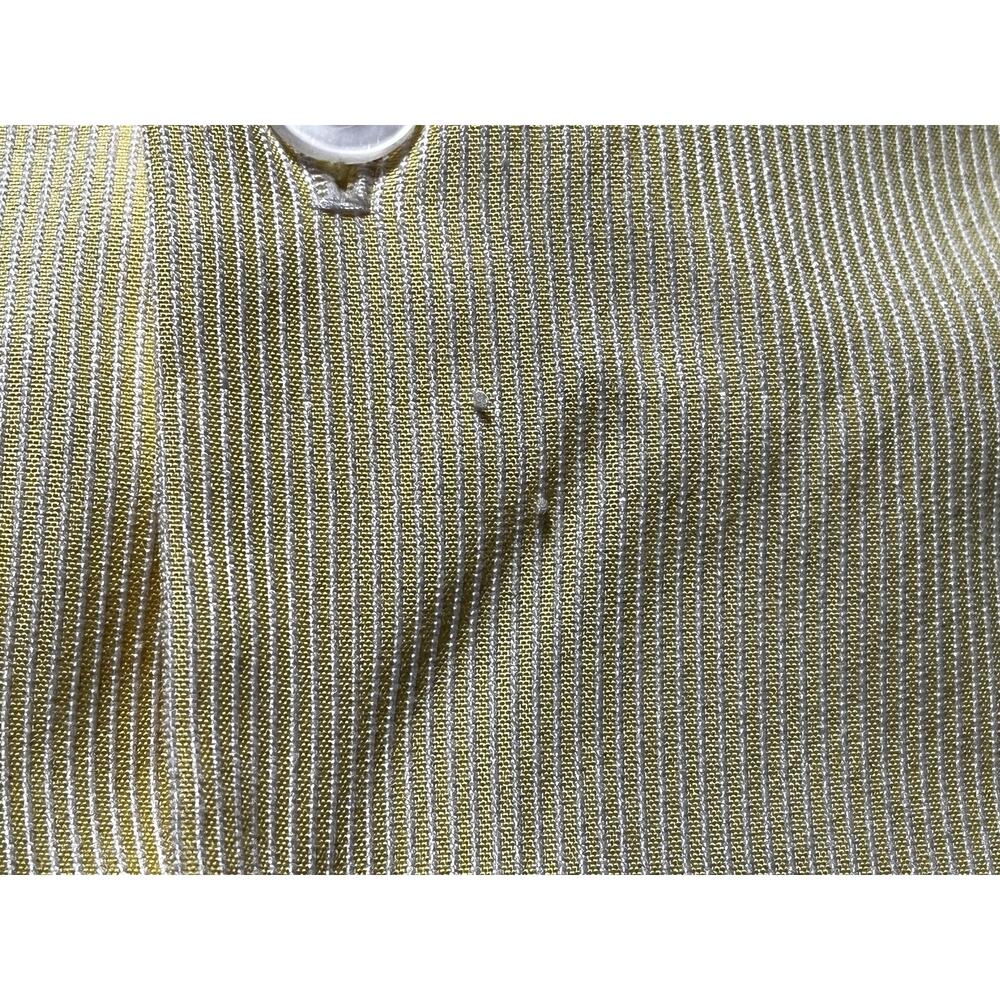 Disney Shirt Mens Small Yellow White Stripe Cast Member Costume Uniform - Picture 9 of 9